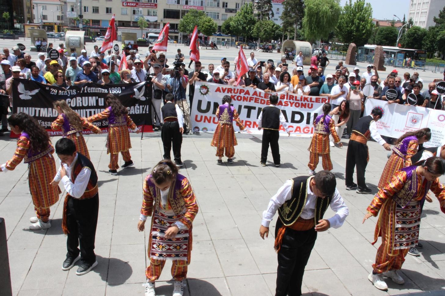 Çorum Emek ve Demokrasi Platformu Çorum Katliamı anması