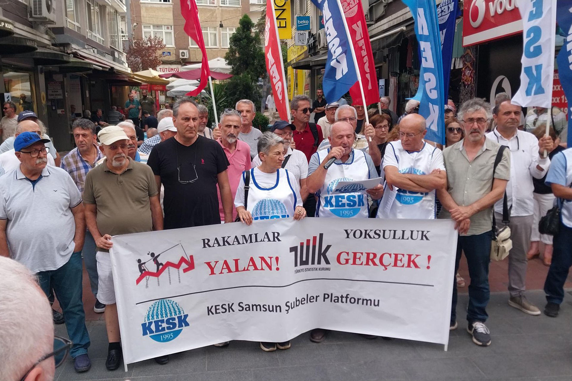 KESK Samsun'da açıklama yaptı 