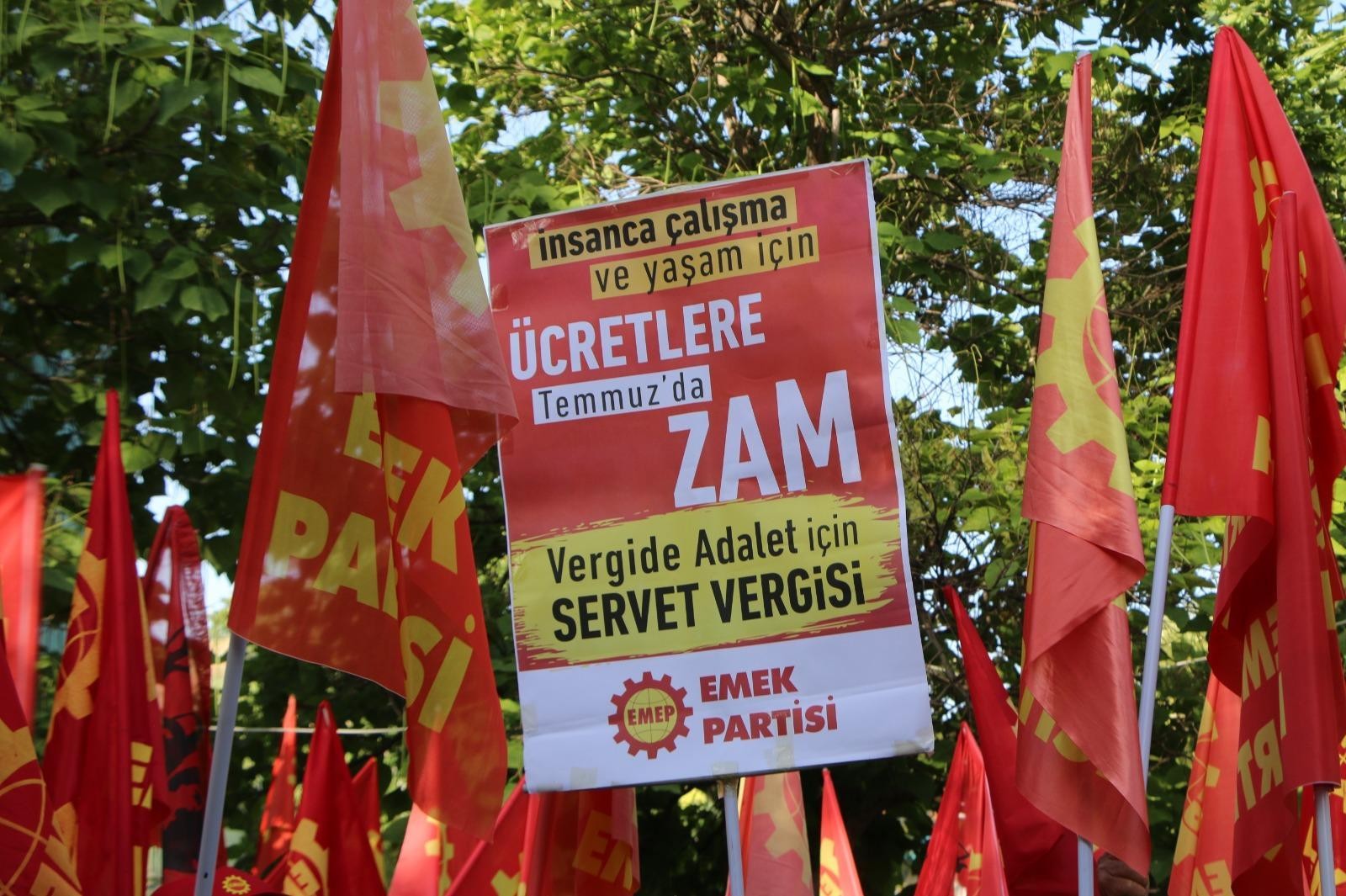 EMEP Dersim İl Örgütü'nün zamlara ve hayat pahalılığına karşı eylemi