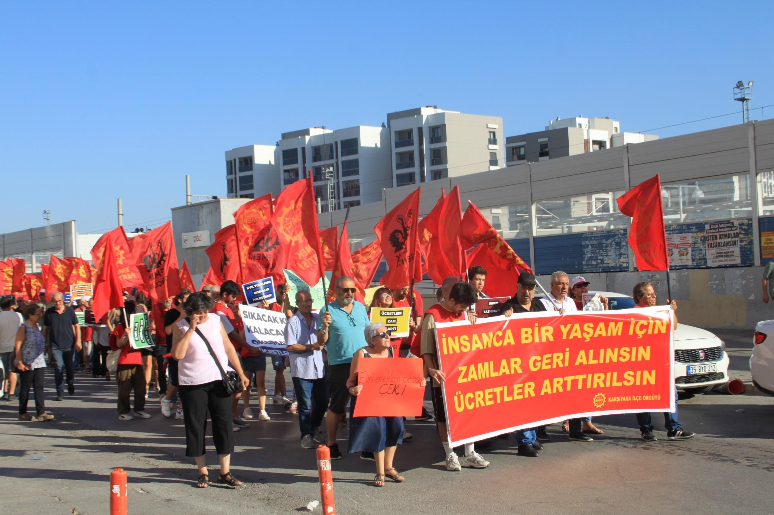 Emek Partisi İzmir Zamlara hayır mitingi