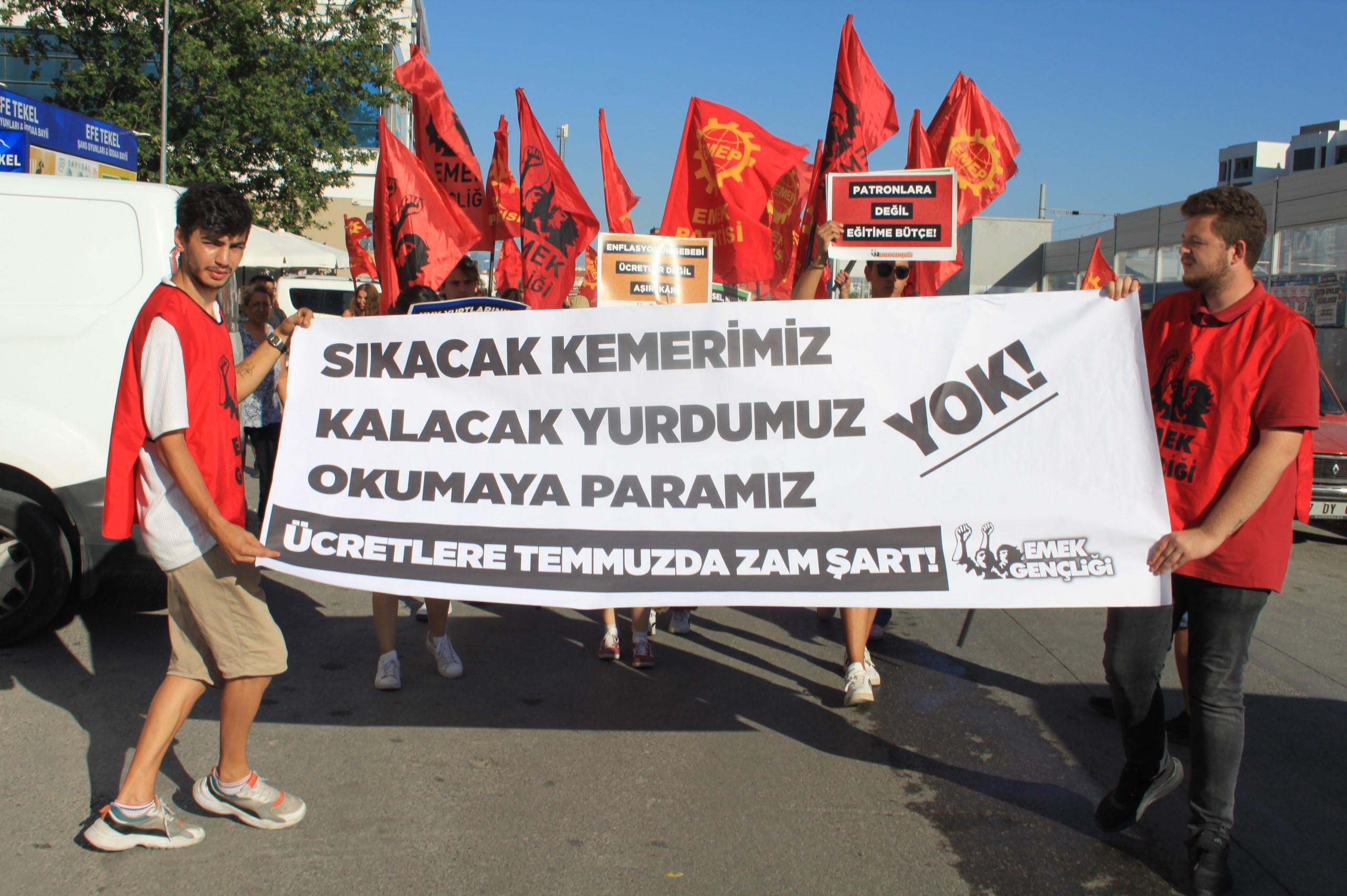 Emek Partisi İzmir Zamlara hayır mitingi