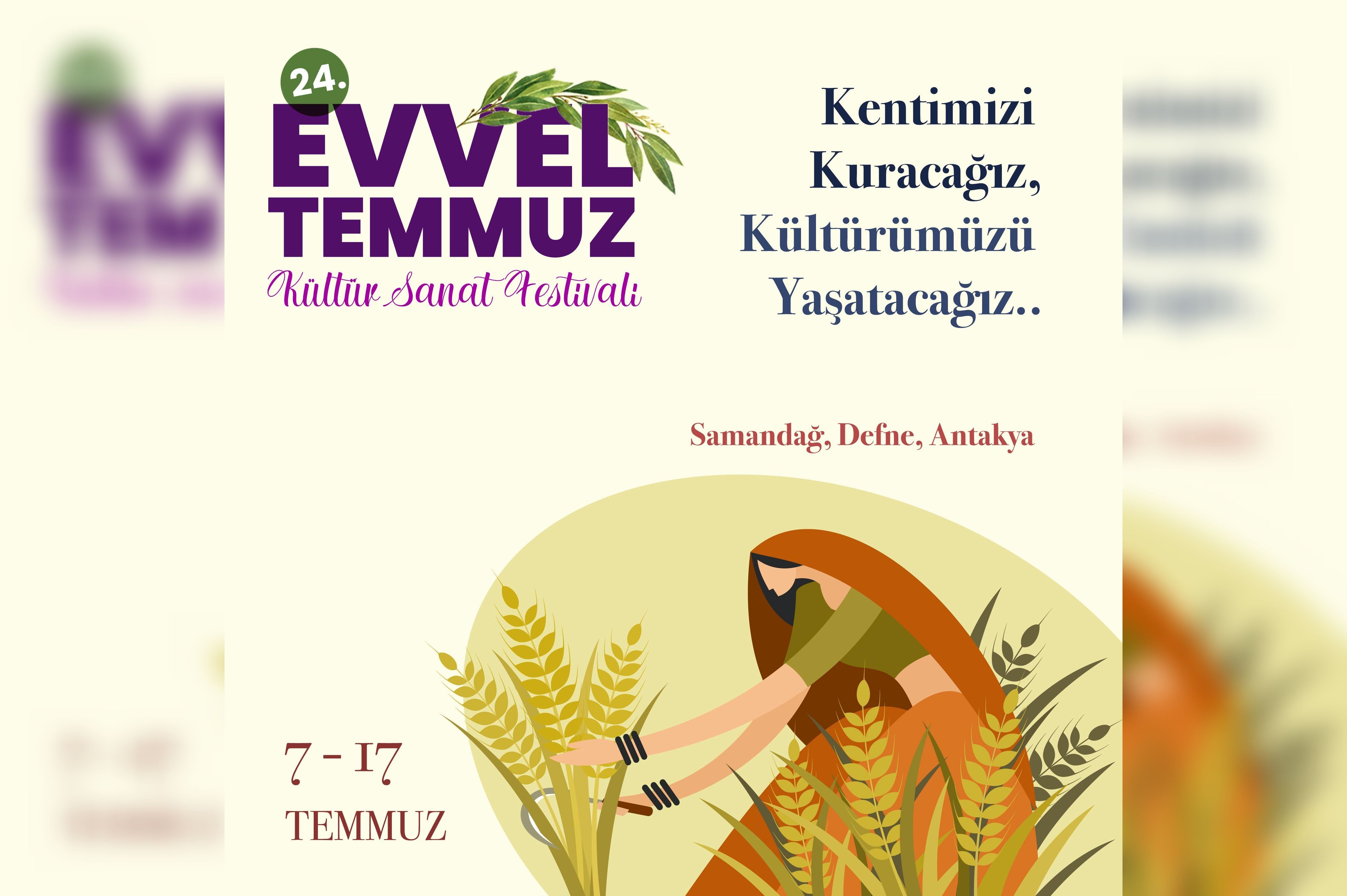 Evvel Temmuz Festivali afişi