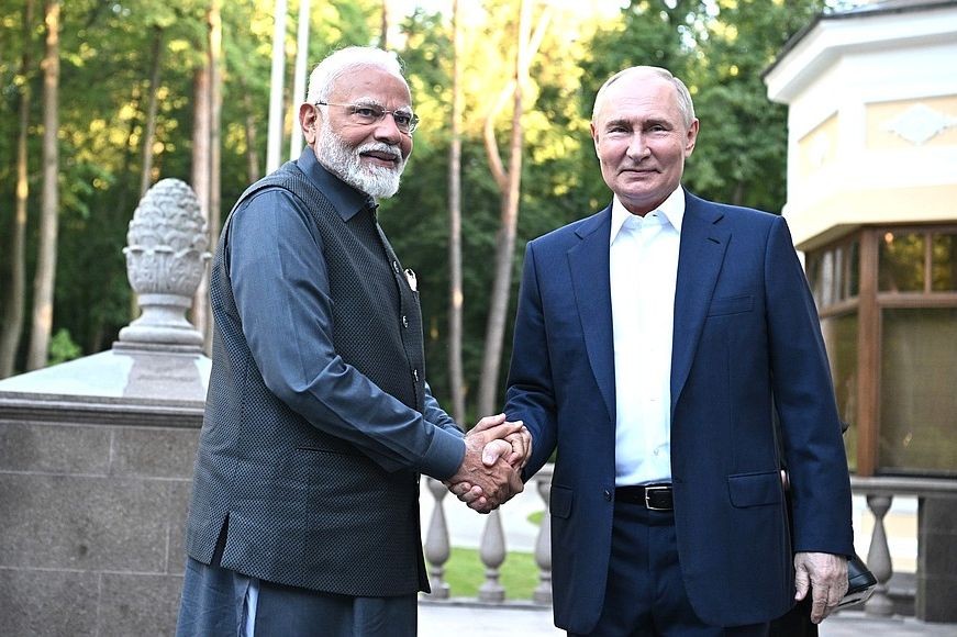 Narendra Modi ve Vladimir Putin