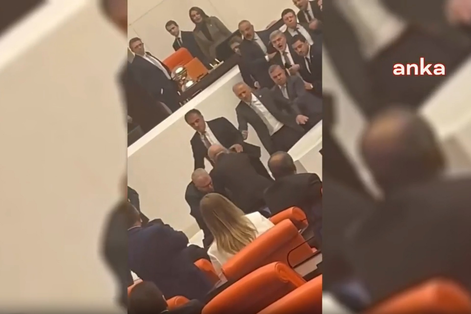 AKP milletvekilleri genel kurulda DEM partili Ali Bozan'a tekme ve yumruk attı 