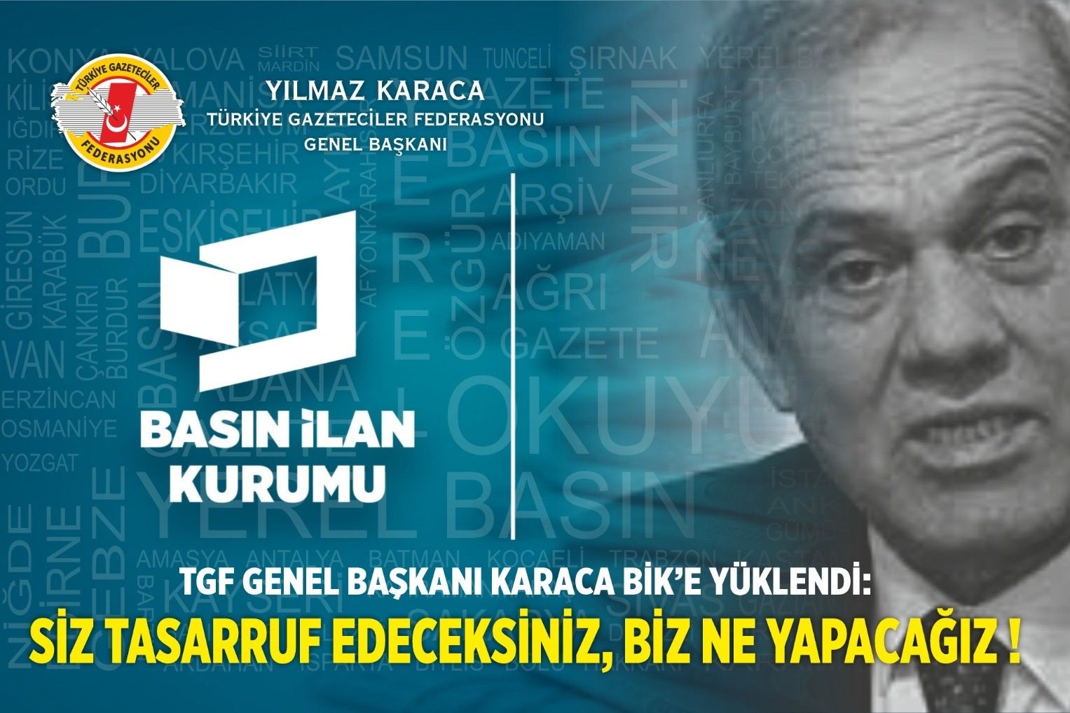 TGF Genel Başkanı Yılmaz Karaca.