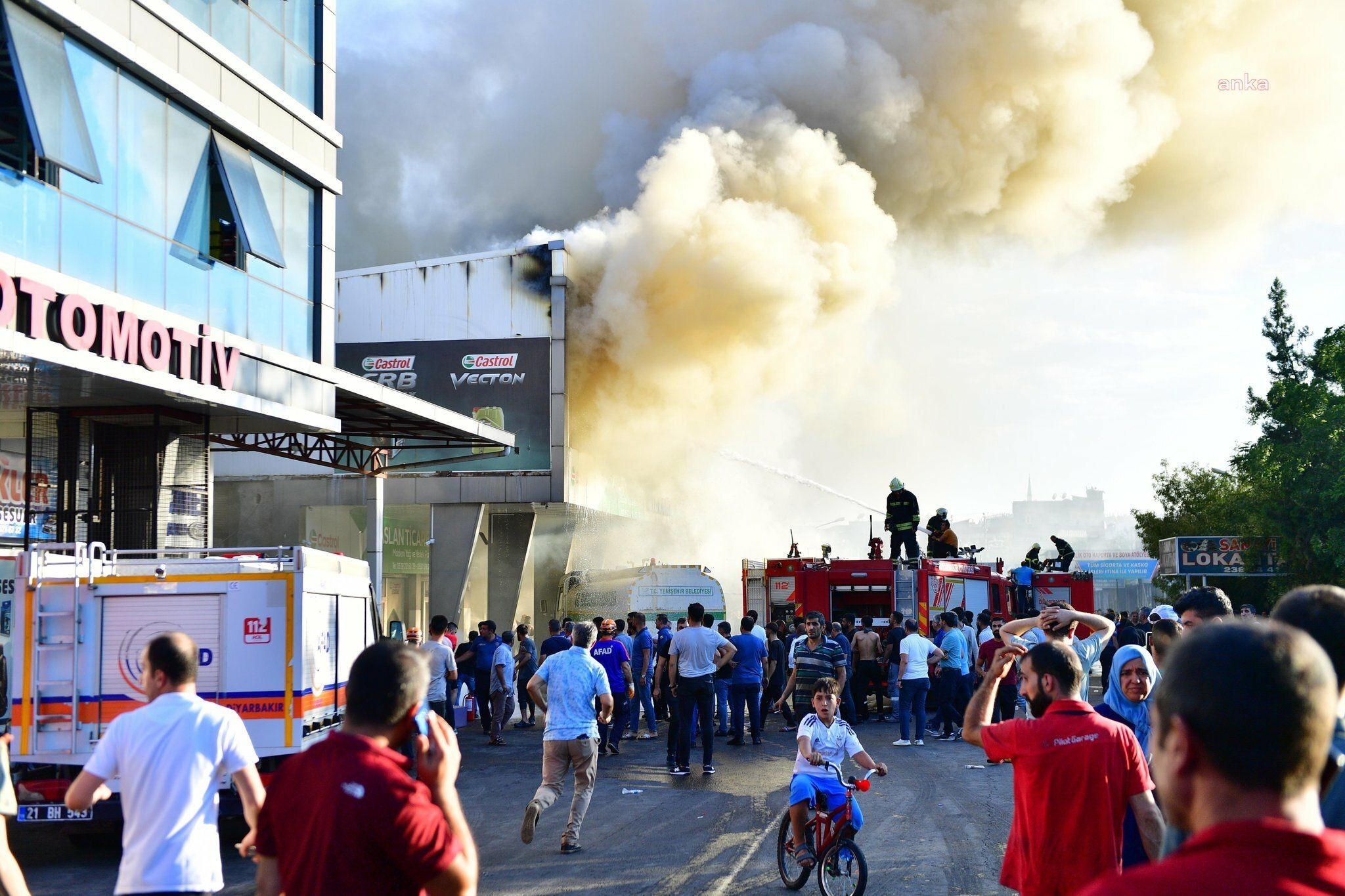 Sanayi sitesinde yangın