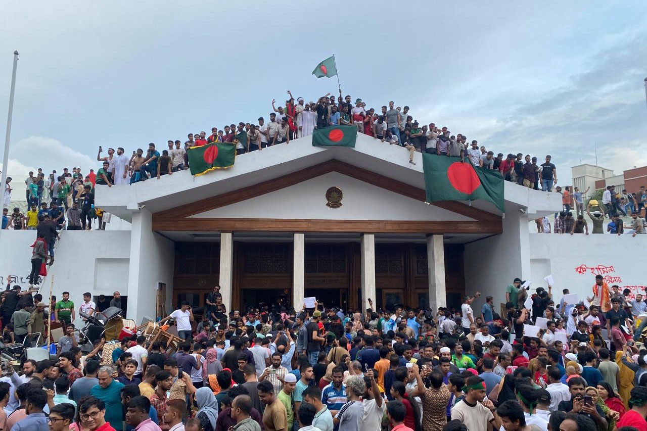 Bangladeş’te düzenlenen hükümet karşıtı protesto gösterisi