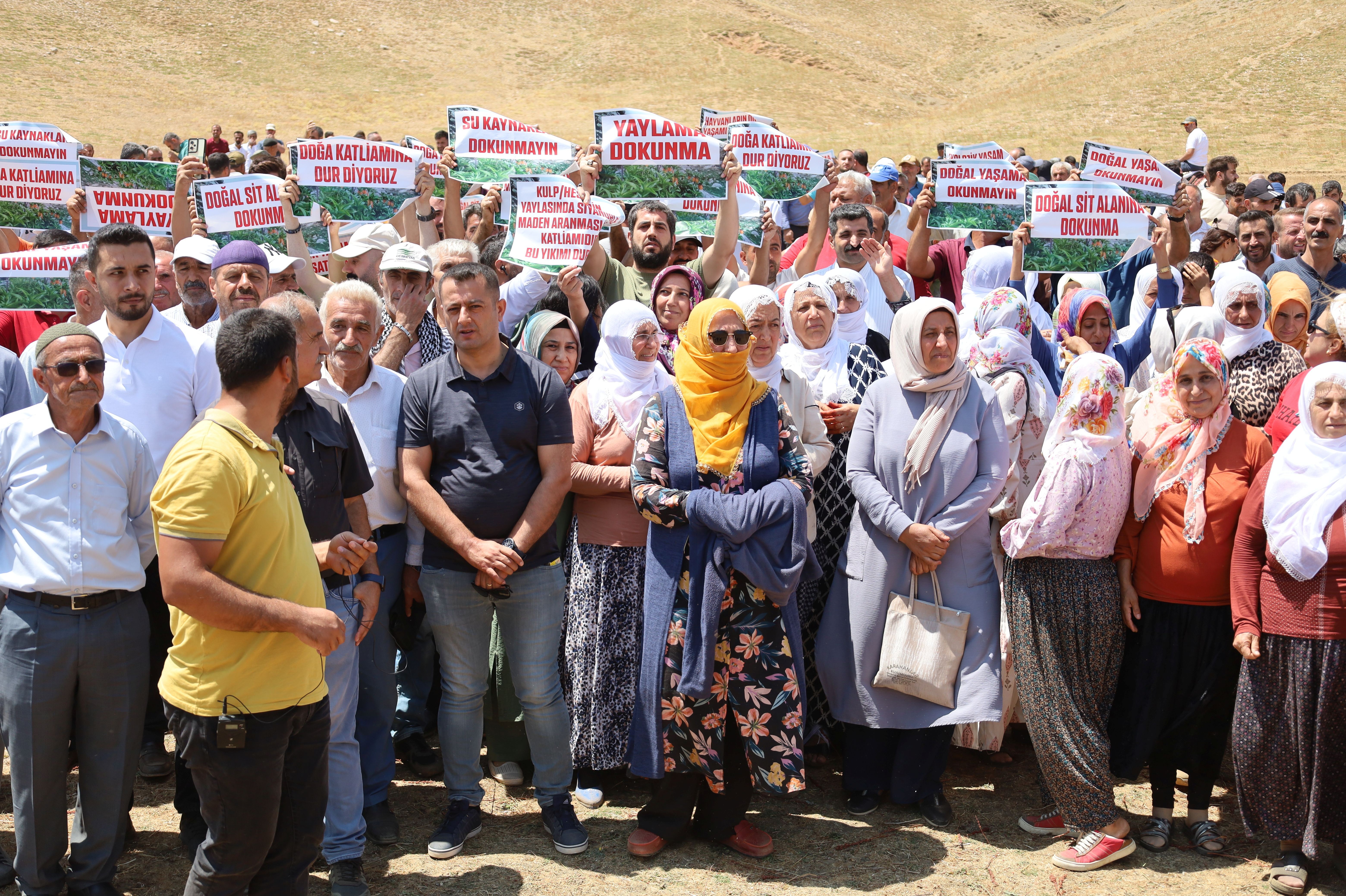 Hasandin Yaylası’nda madene karşı çıkan köylüler