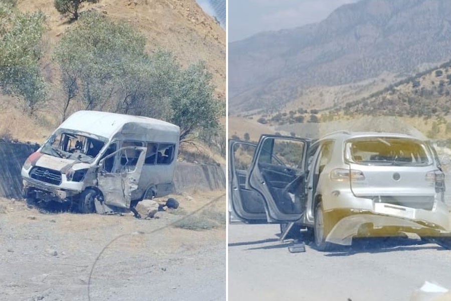 Şırnak’ın Silopi ilçesinde Siyahkaya yolunda sivil araçların geçişi sırasında patlama meydana geldi.