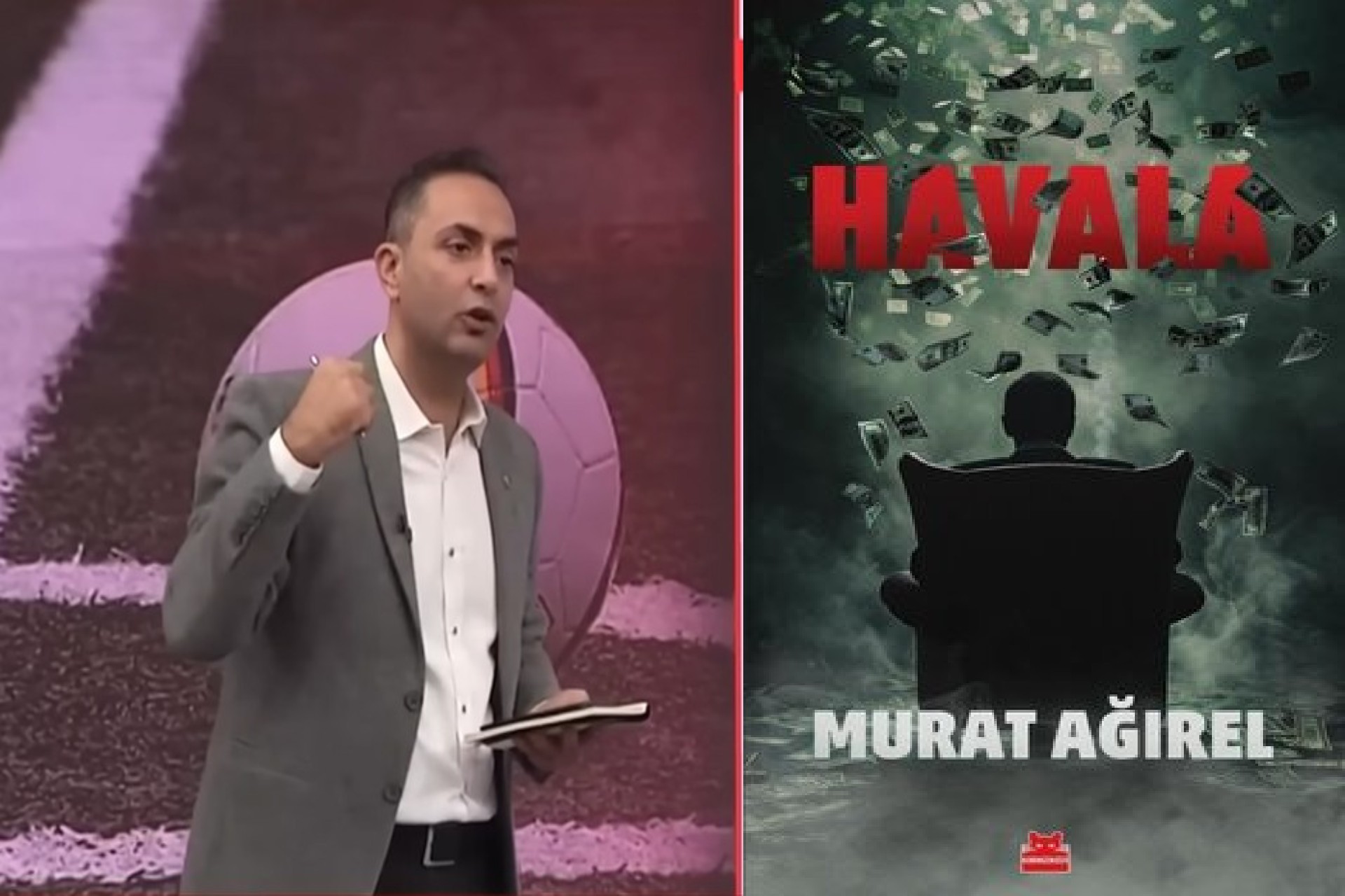 Murat Ağırel ve Havala kitabının görüntüsü