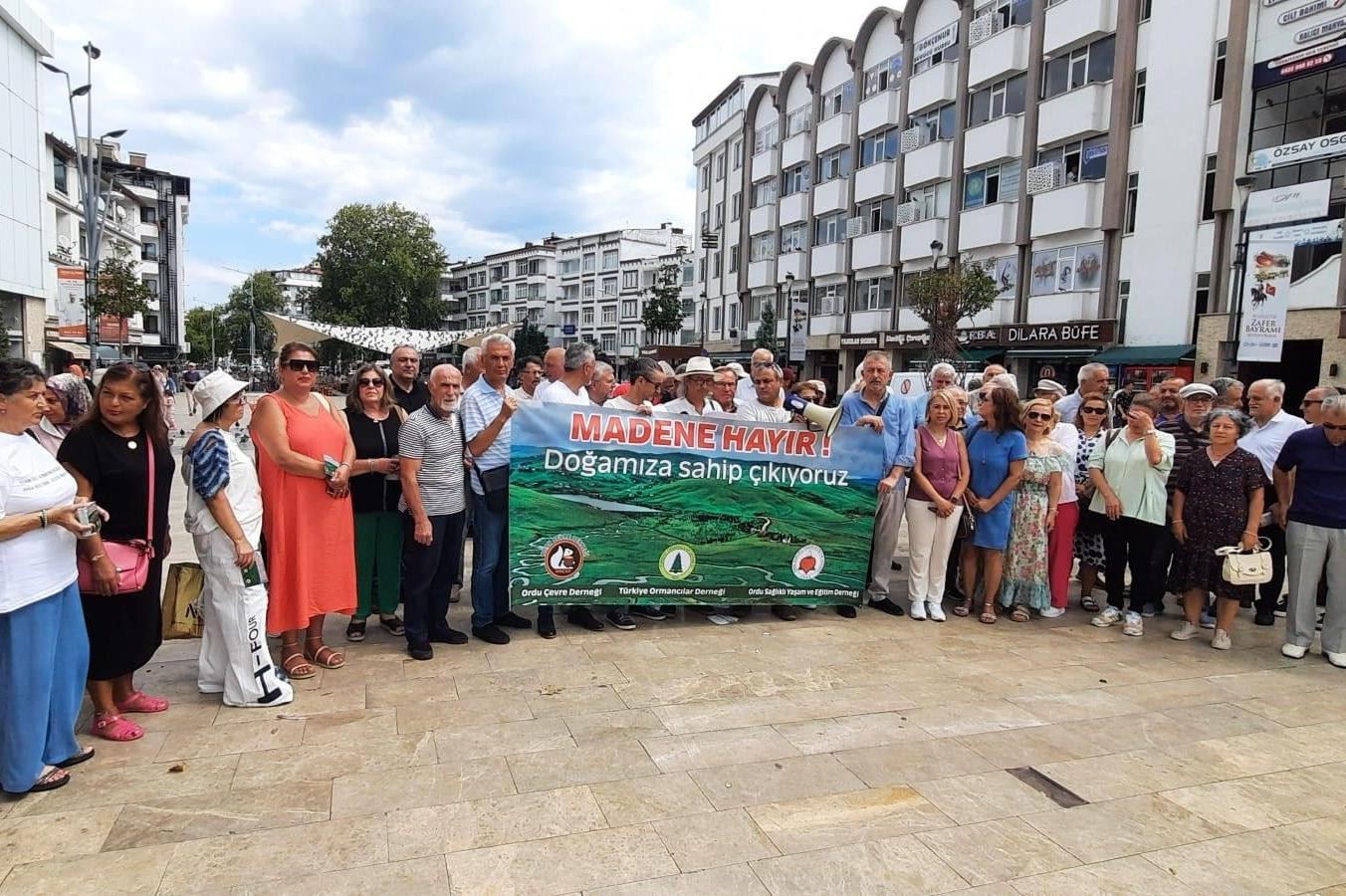 Ordu'da madene karşı açıklama