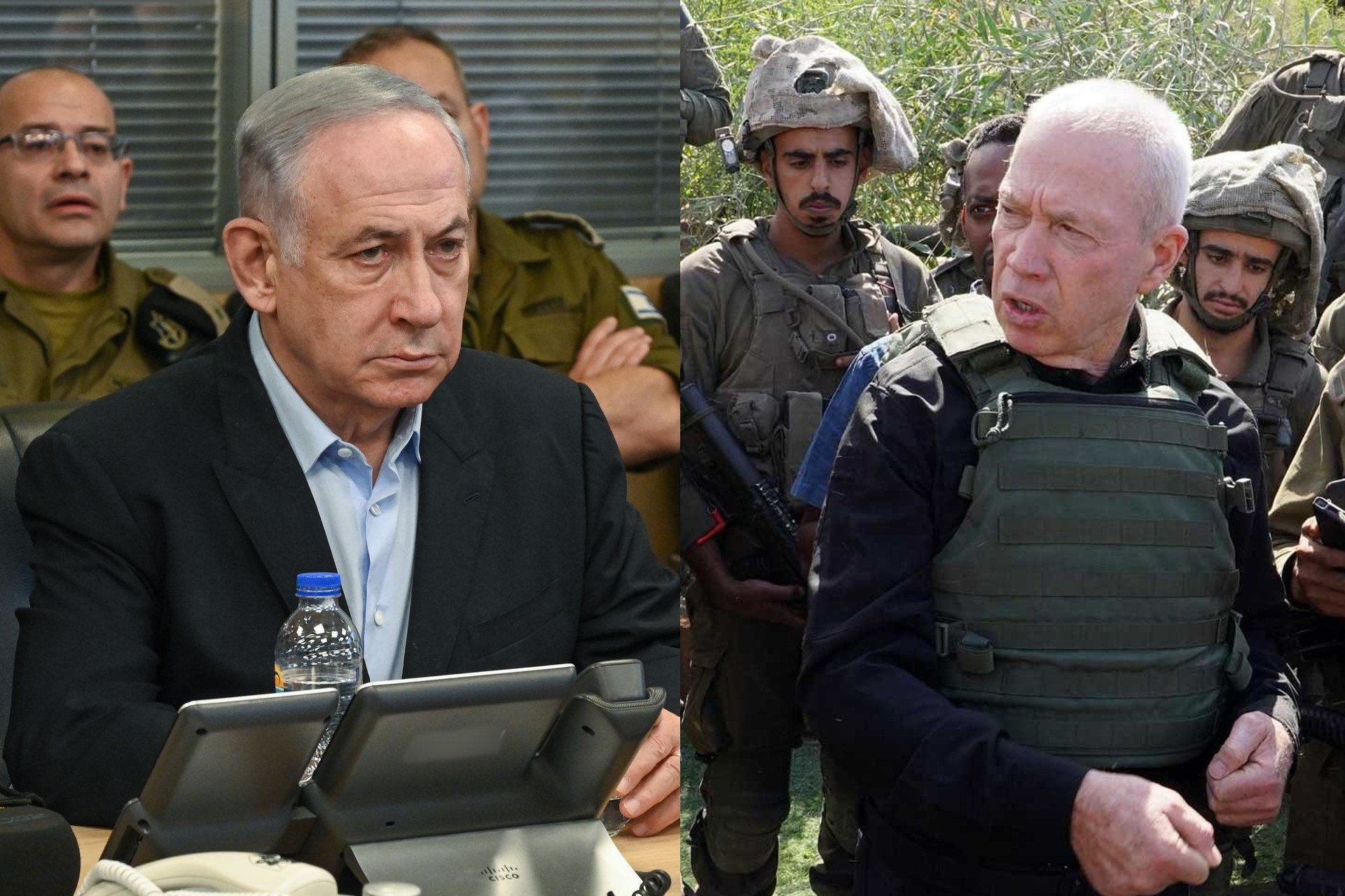 Binyamin Netanyahu ve Yoav Gallant