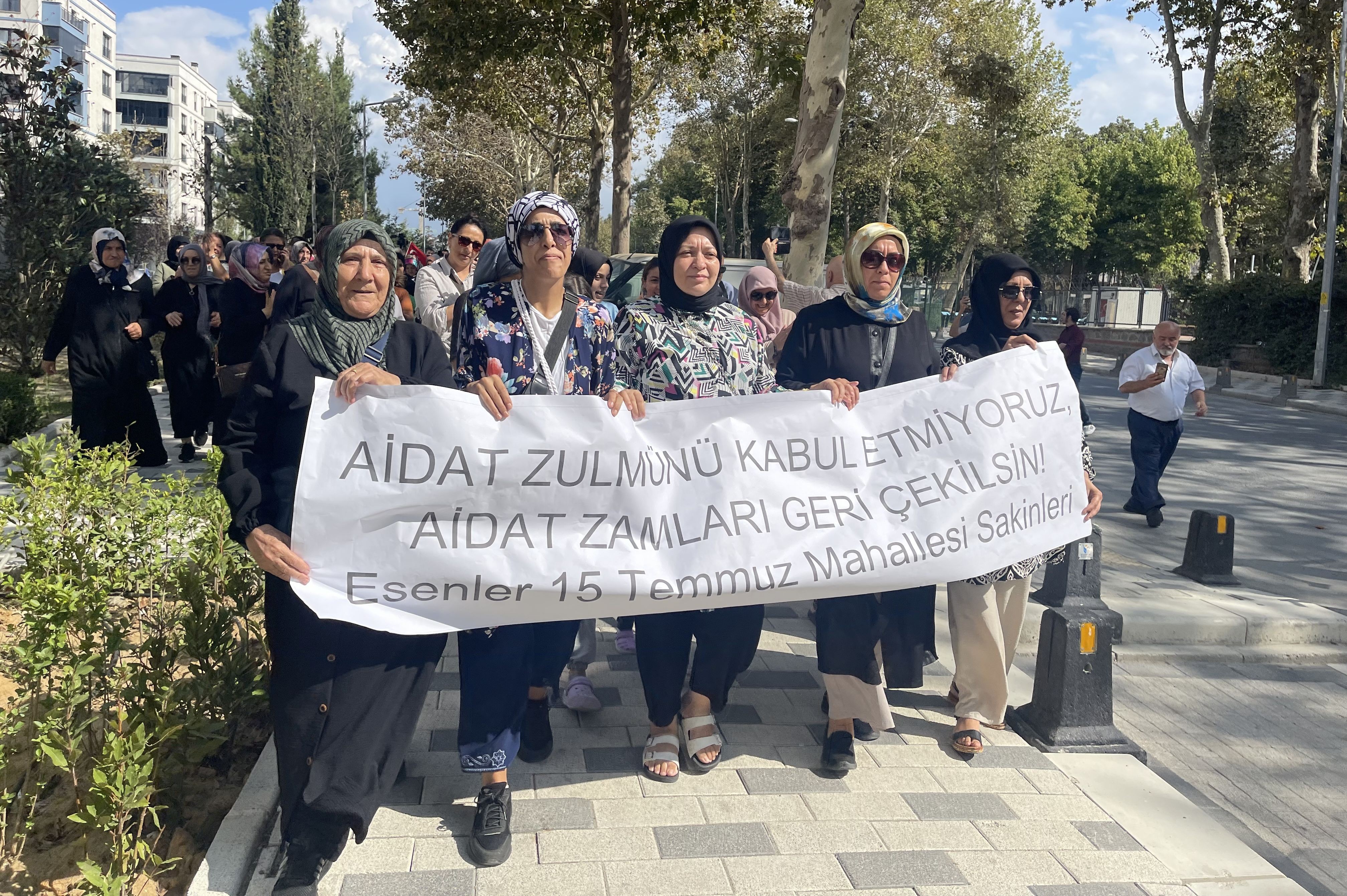 Esenler 15 Temmuz Mahallesi sakinleri eylem yaptı