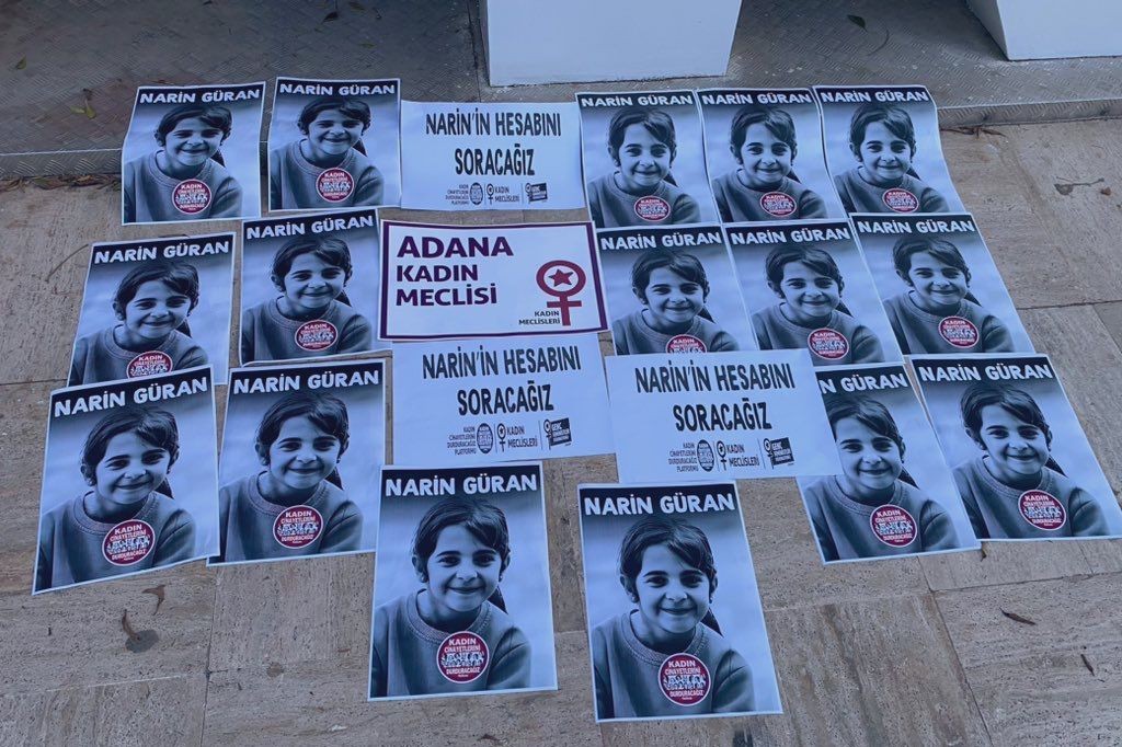 Adana'da Narin Güran için eylem