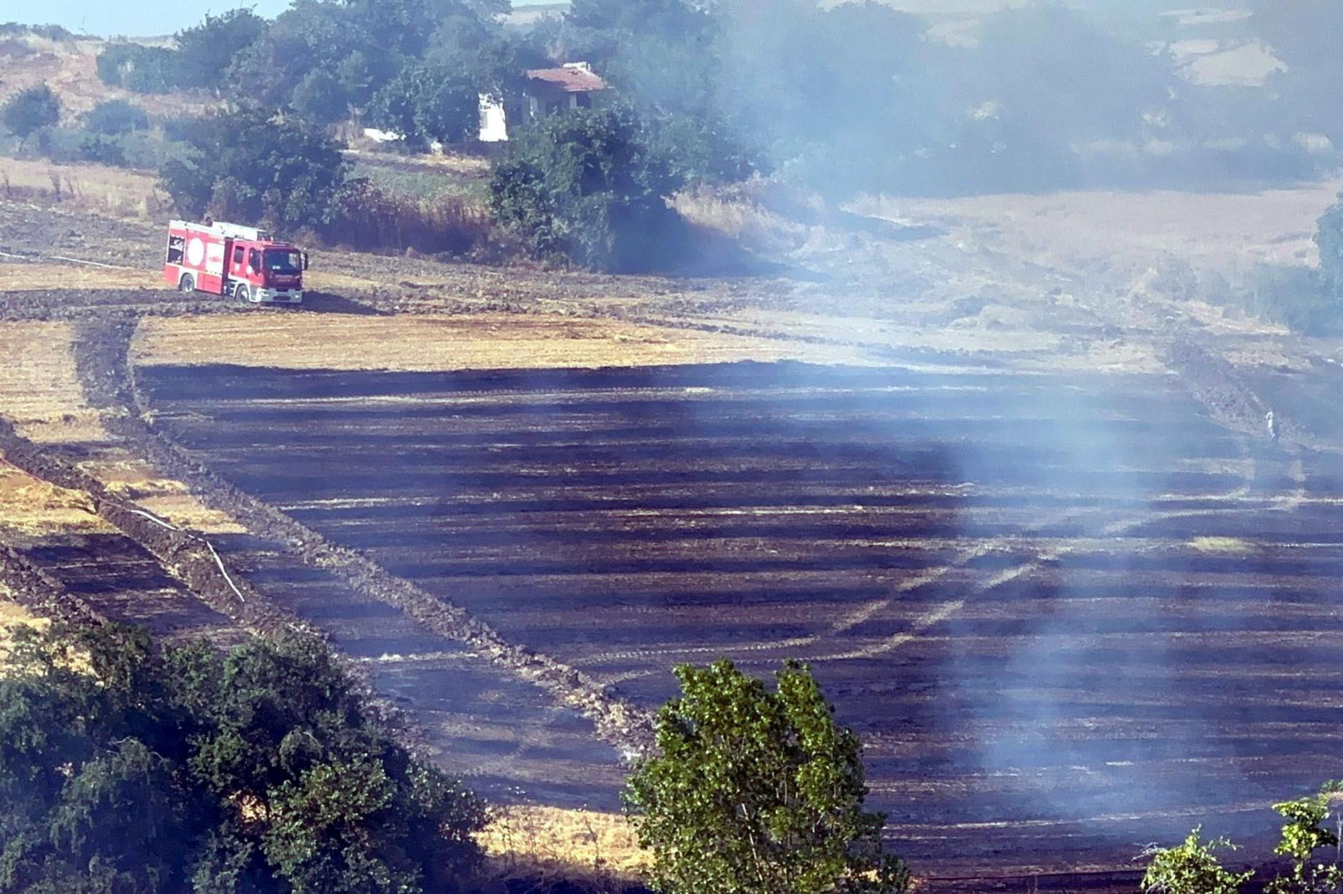 Trakya'da yangın