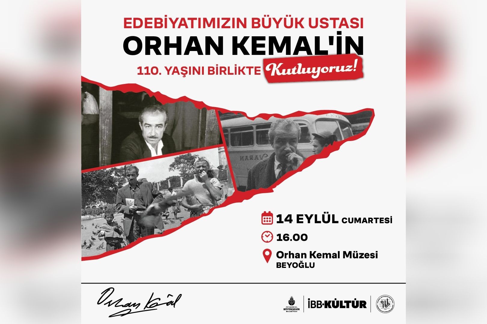 Orhan Kemal'in 110. doğum günü kutlanıyor