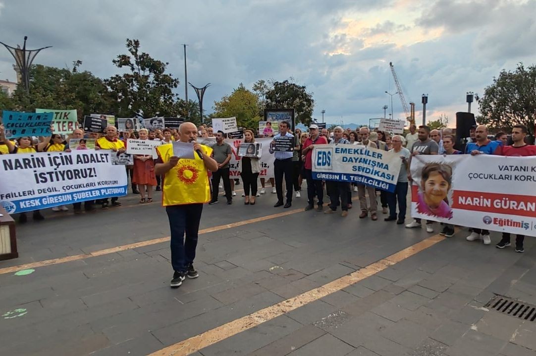 Giresun'da Narin için basın açıklaması yapıldı