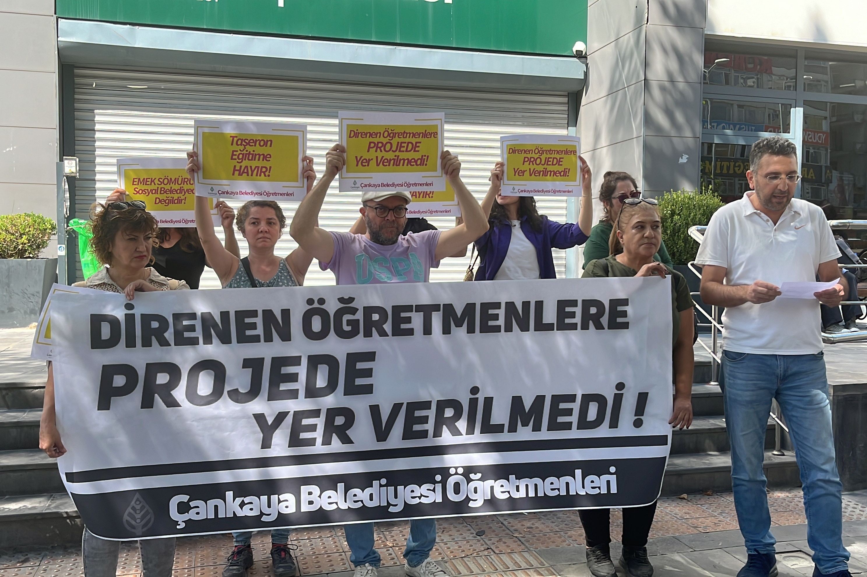 Çankaya Belediyesi öğretmenleri açıklama yaptı