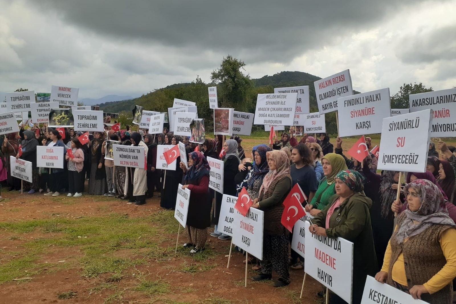 Fındıklı Köyü'nde Altın Madeni Protestosu