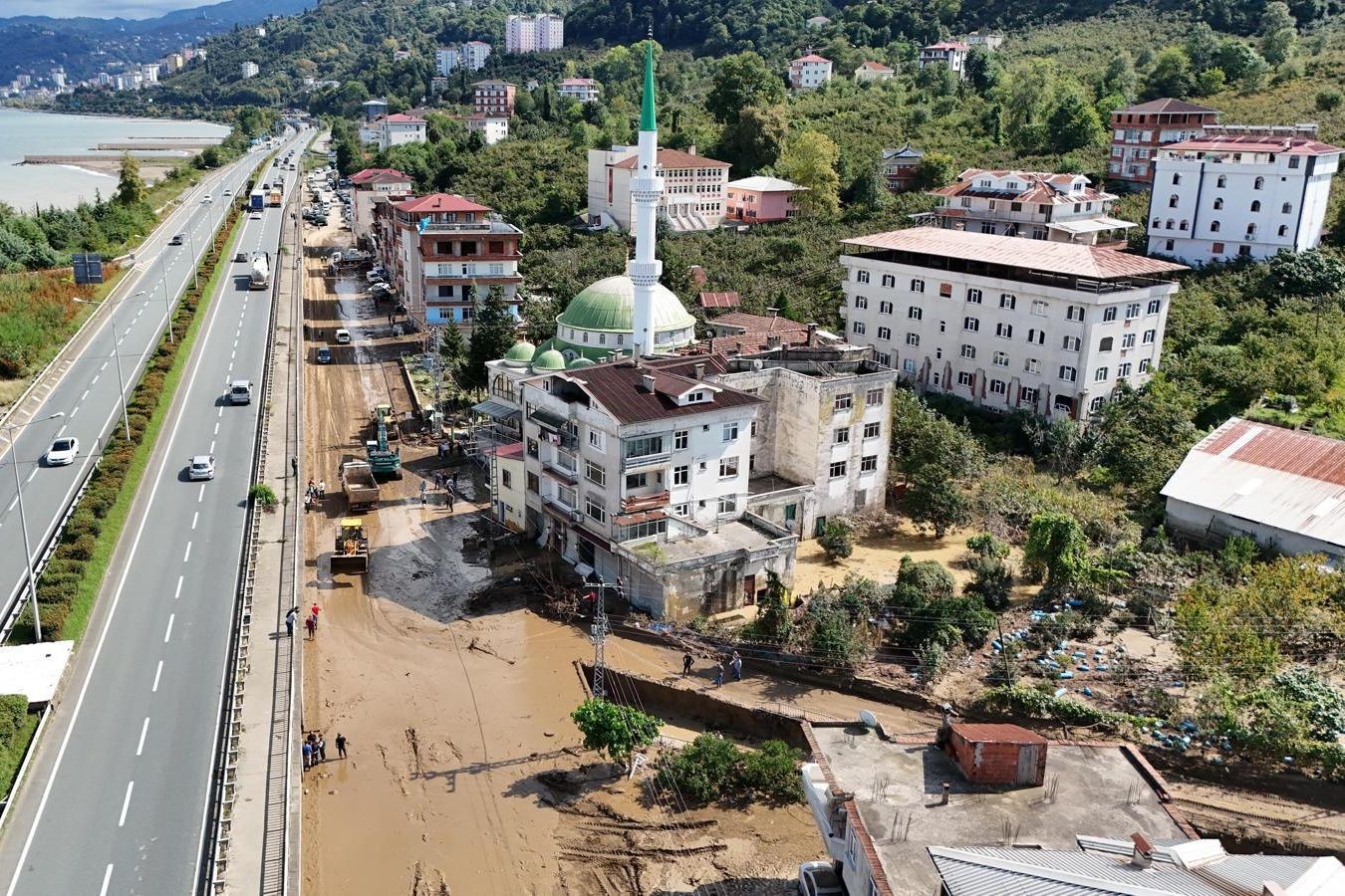 Trabzon'da sel.