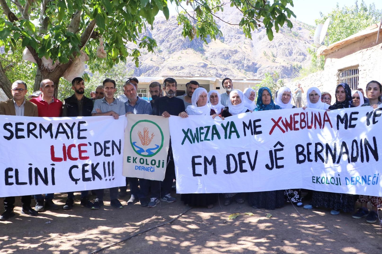 Lice'de madene karşı eylem