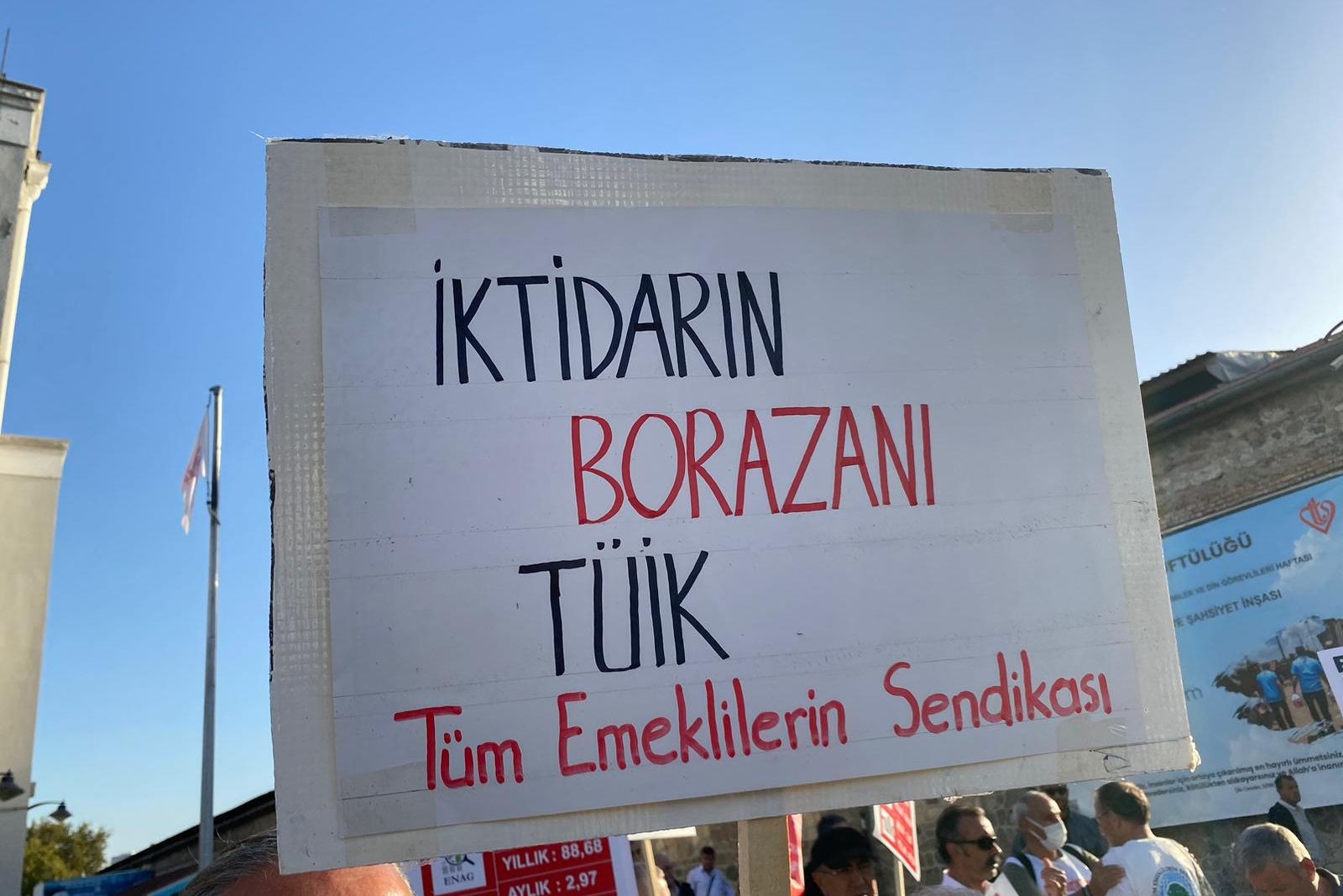 Basın açıklamasından görüntü.