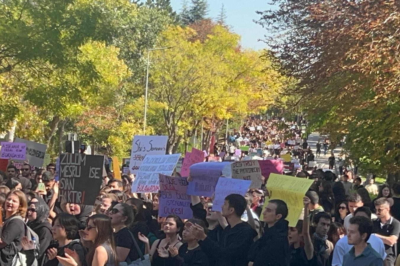 Hacettepe Üniversitesi kadın cinayeti protestosu