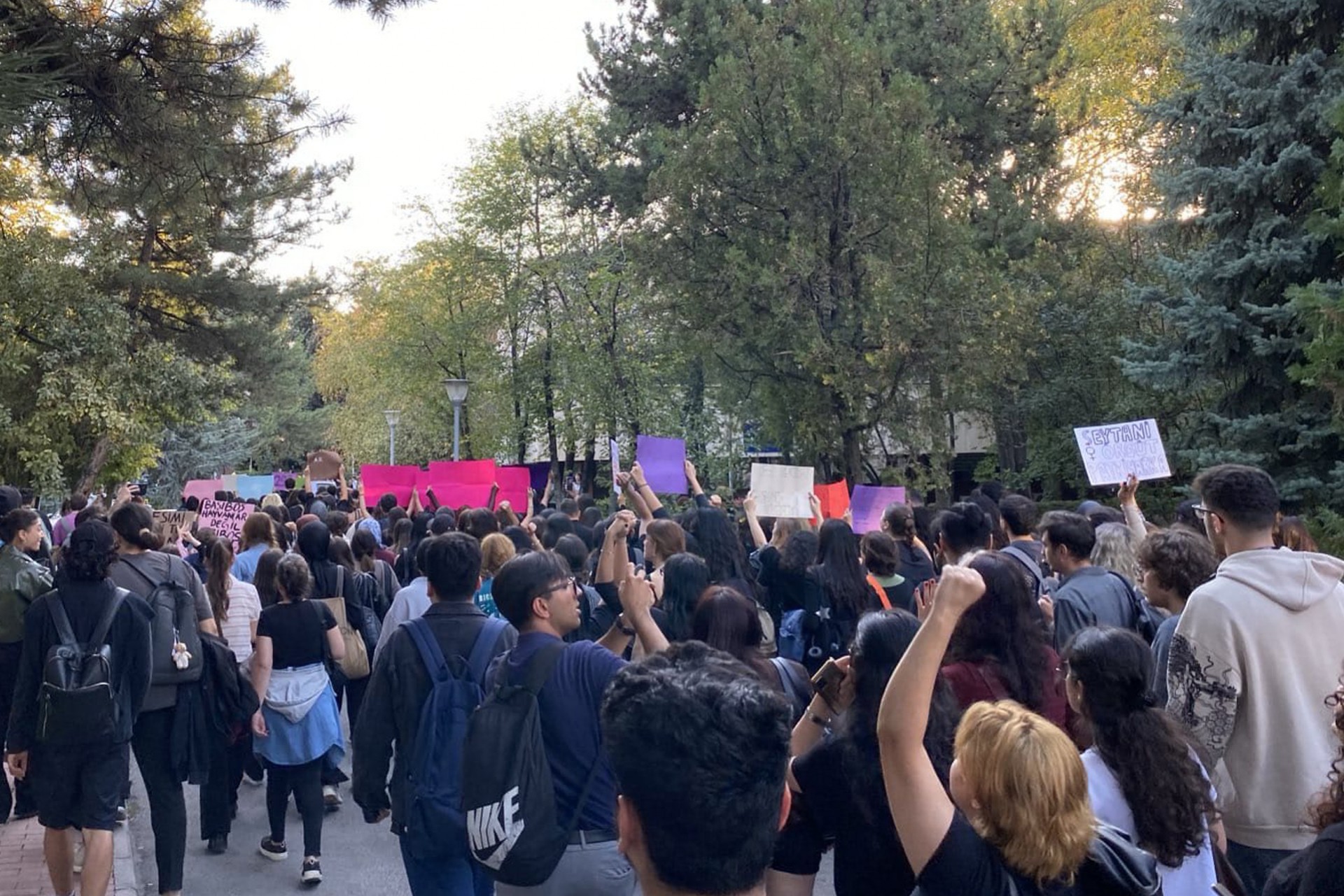 Ankara üniversitesi öğrencileri eylem yaptı 