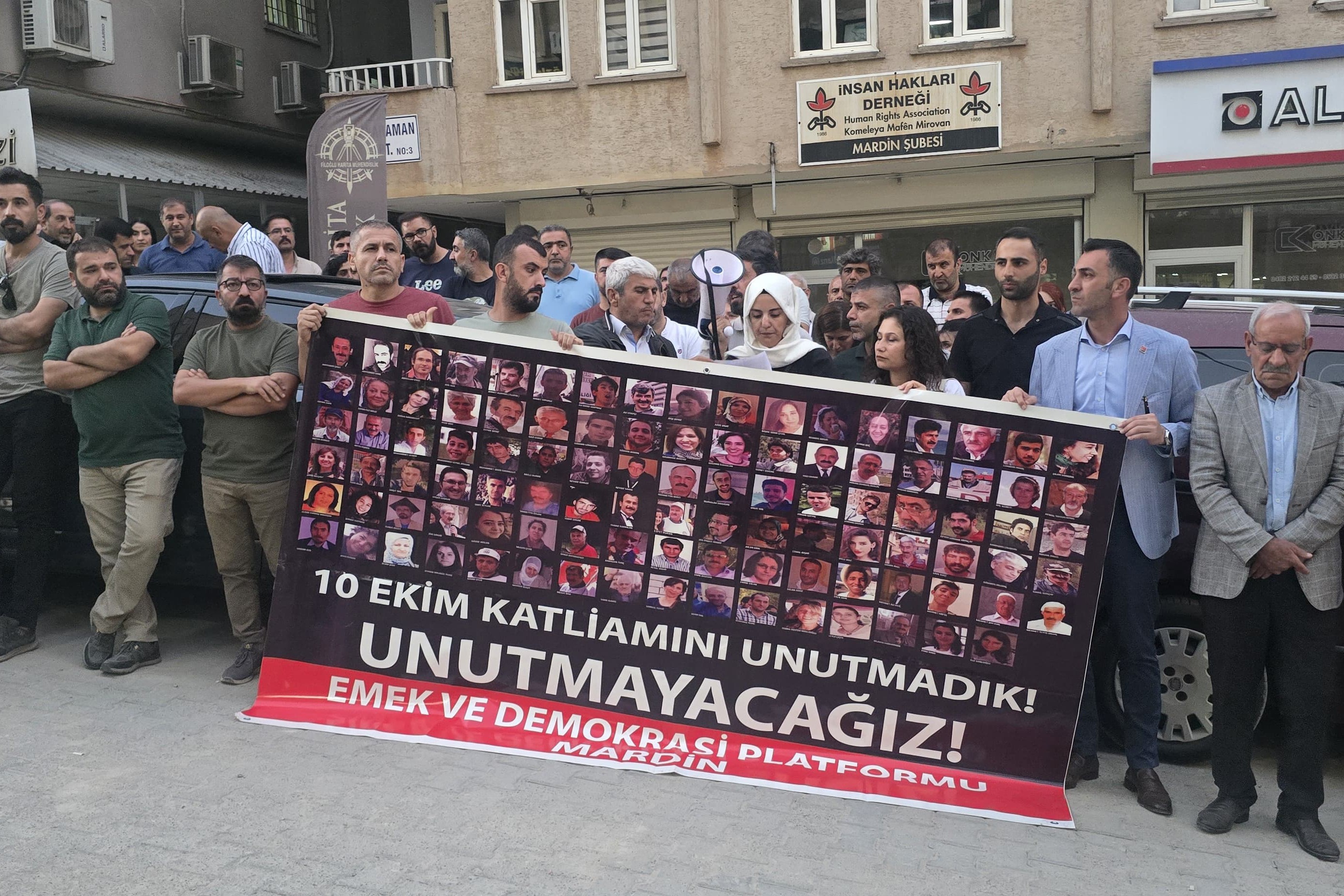 Mardin 10 ekim anması 