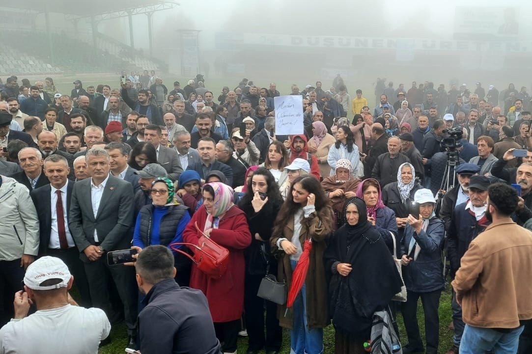 ordu'da madene hayır mitingi