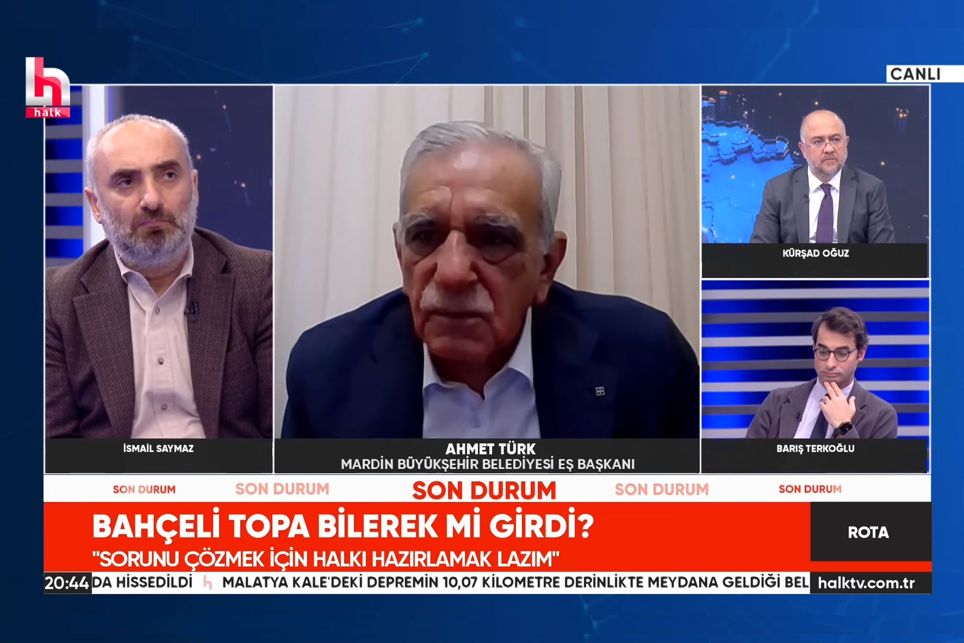 Ahmet Türk, Halk TV yayınında