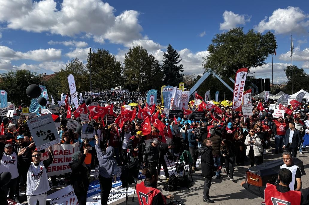 Ankara aile hekimleri mitingi