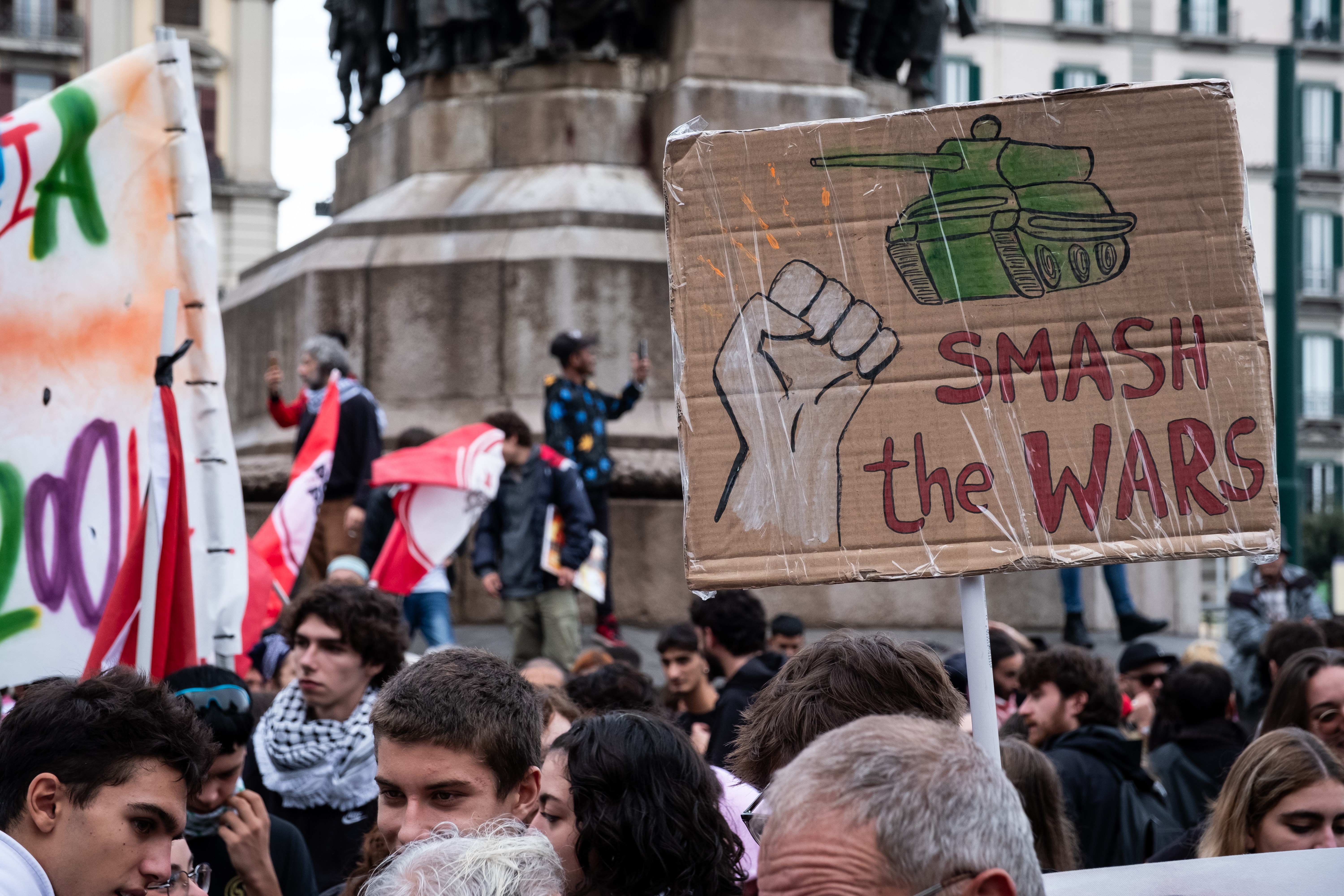 Napoli'de İsrail protestosu