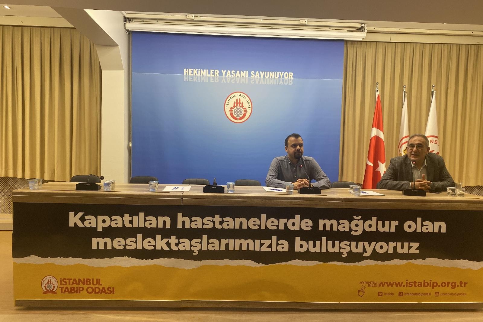 İstanbul Tabip Odası’nda kapatılan özel hastanelerde çalışanlar için yapılan açıklama