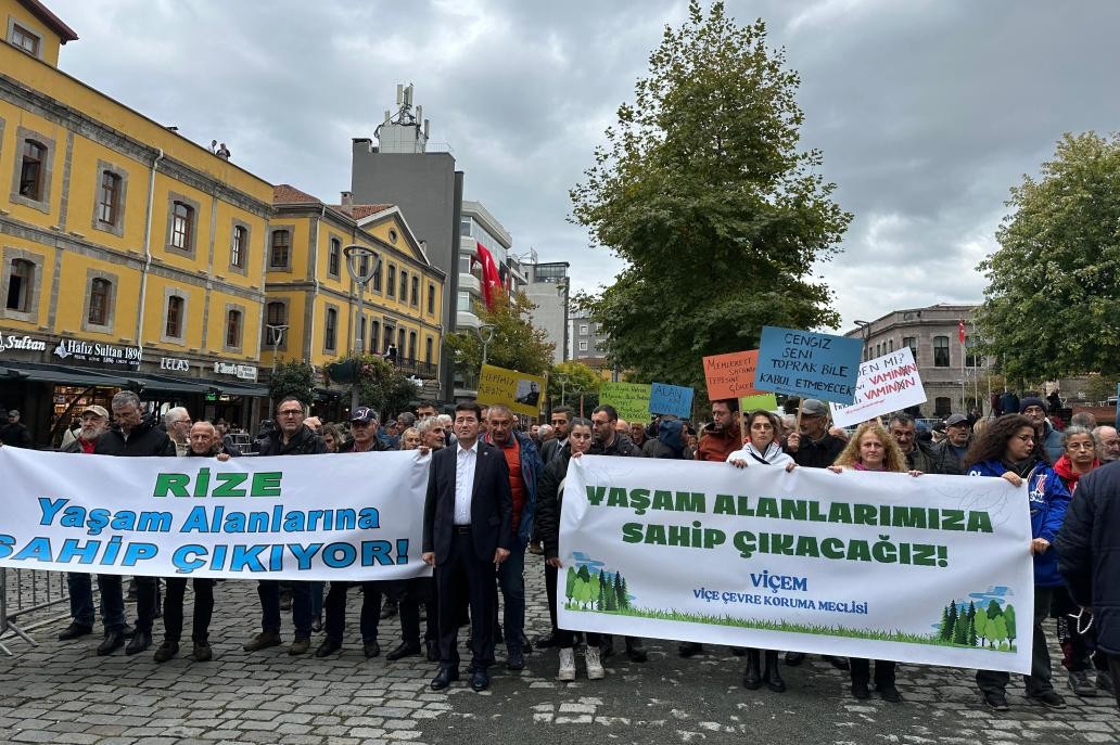 Tarbzon'da madenlere karşı miting