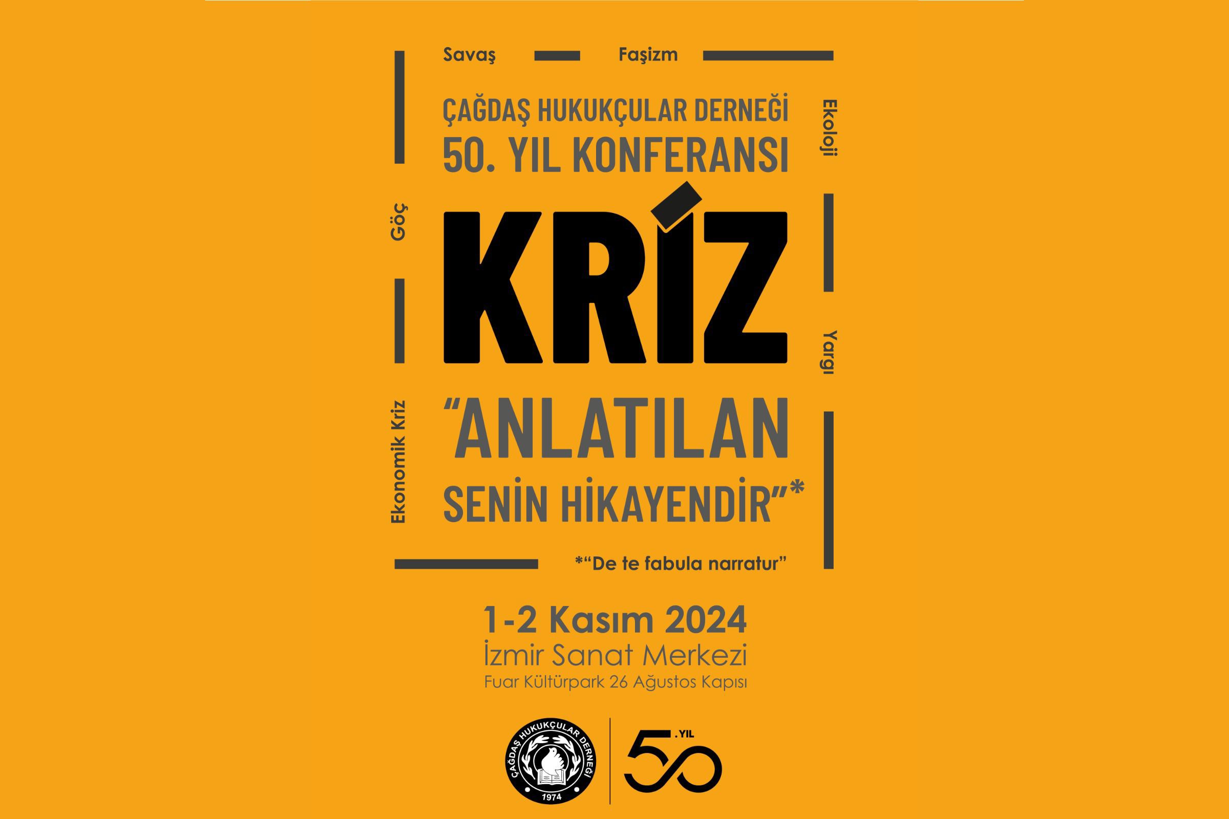 ÇHD'nin kriz konferansı afişi