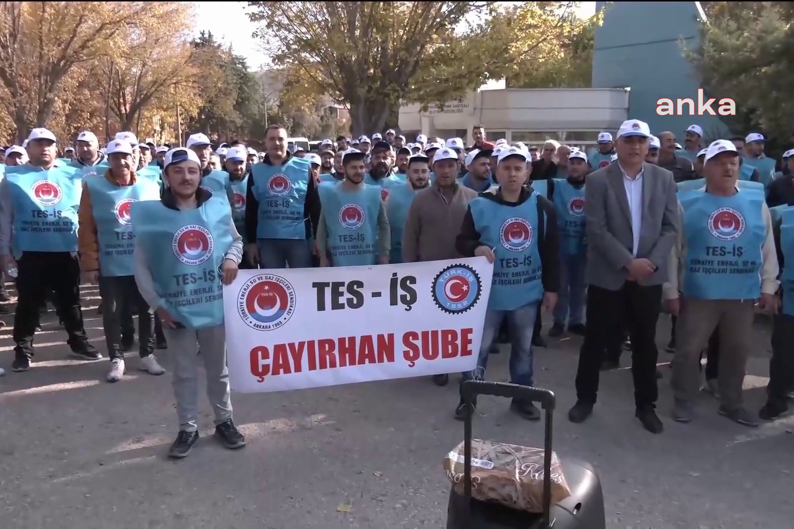 ÇAyırhan Termik Santrali işçileri 