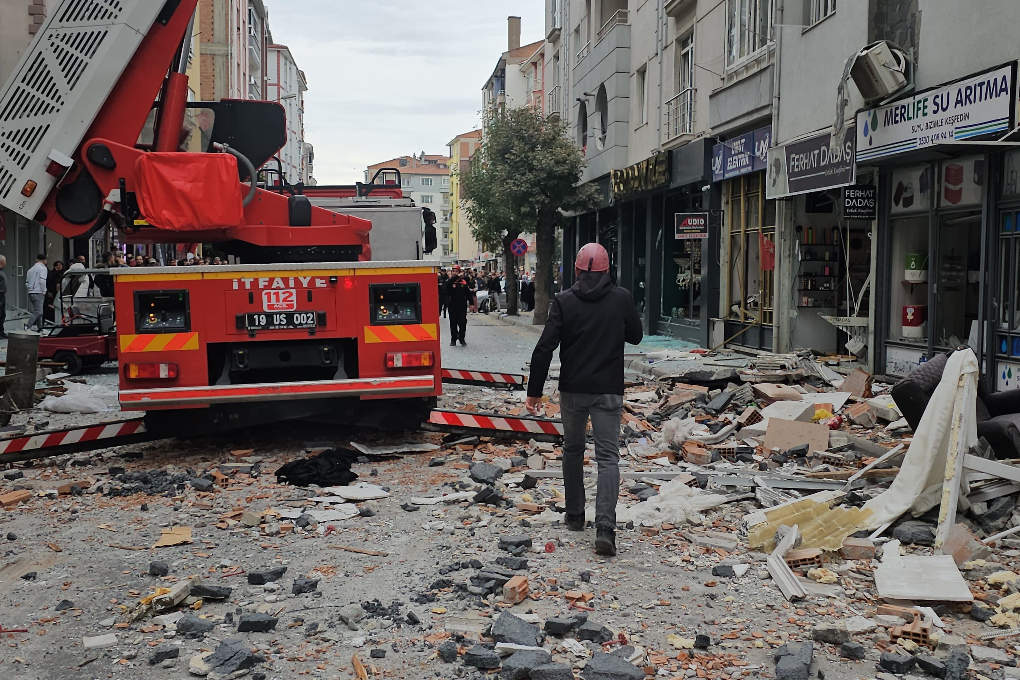 Çorum'da binada patlama