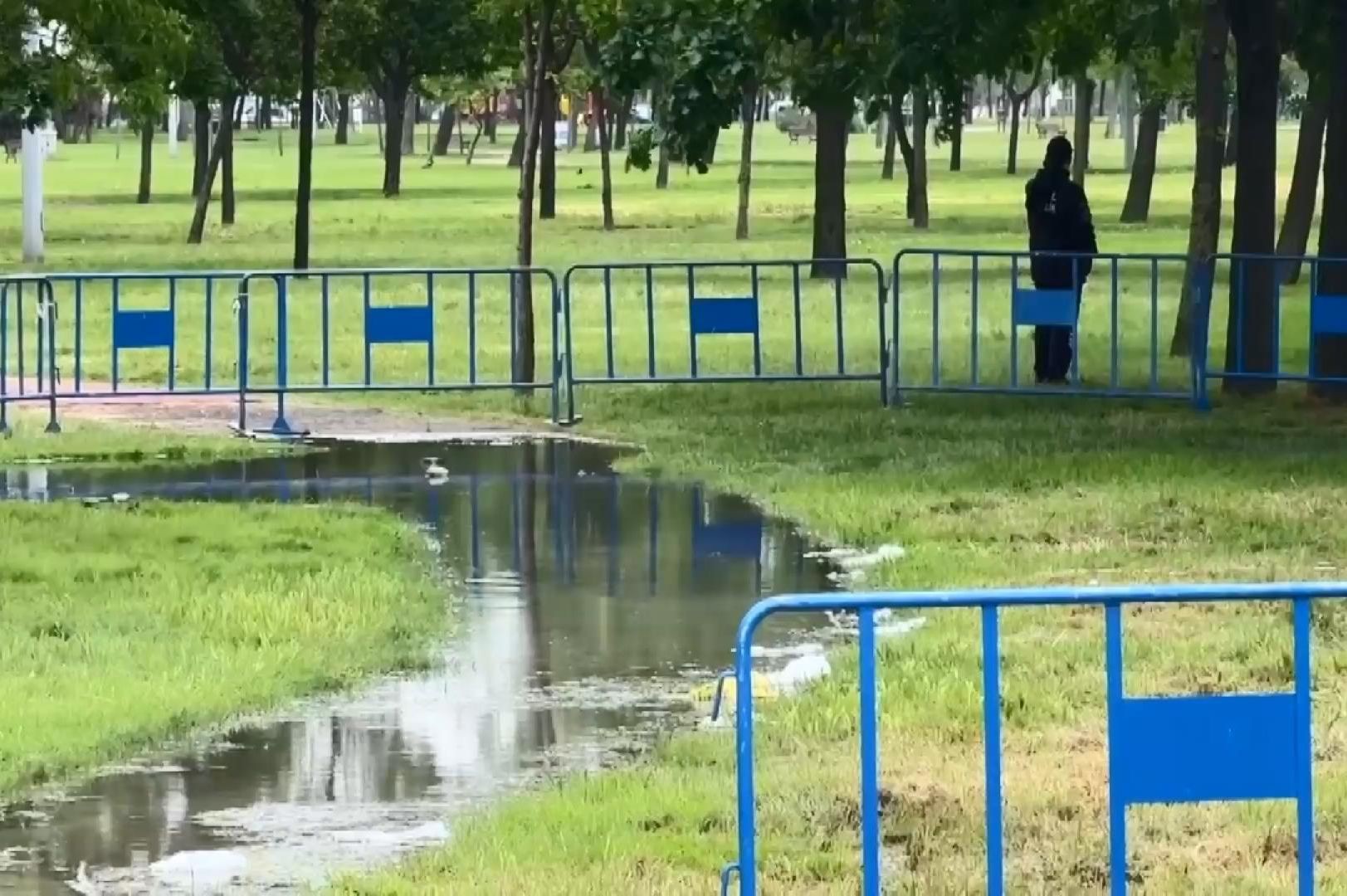 Eda Nur'un düştüğü su birikintisi