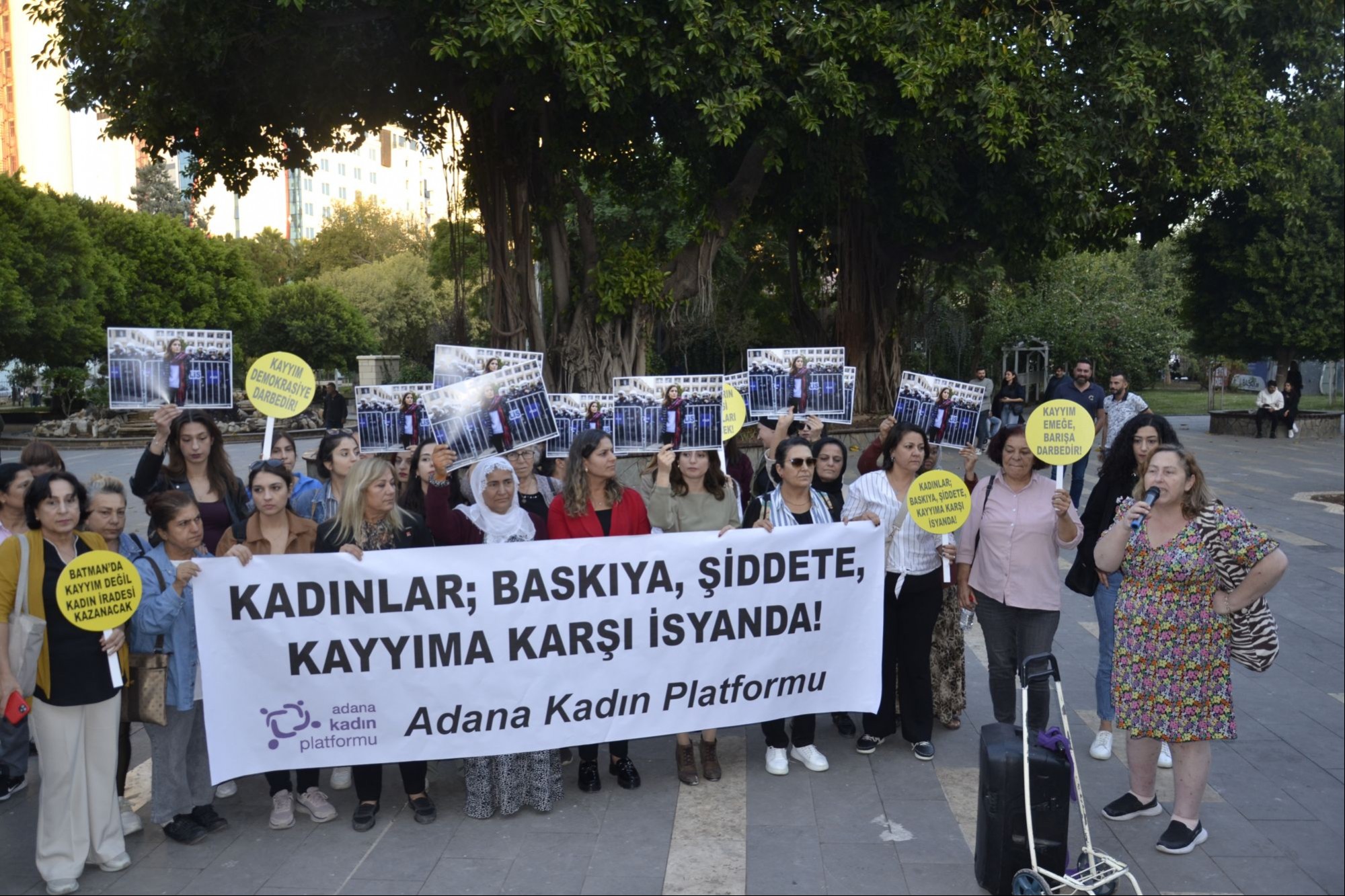 Adana Kadın Platformu'nun kayyım açıklaması.