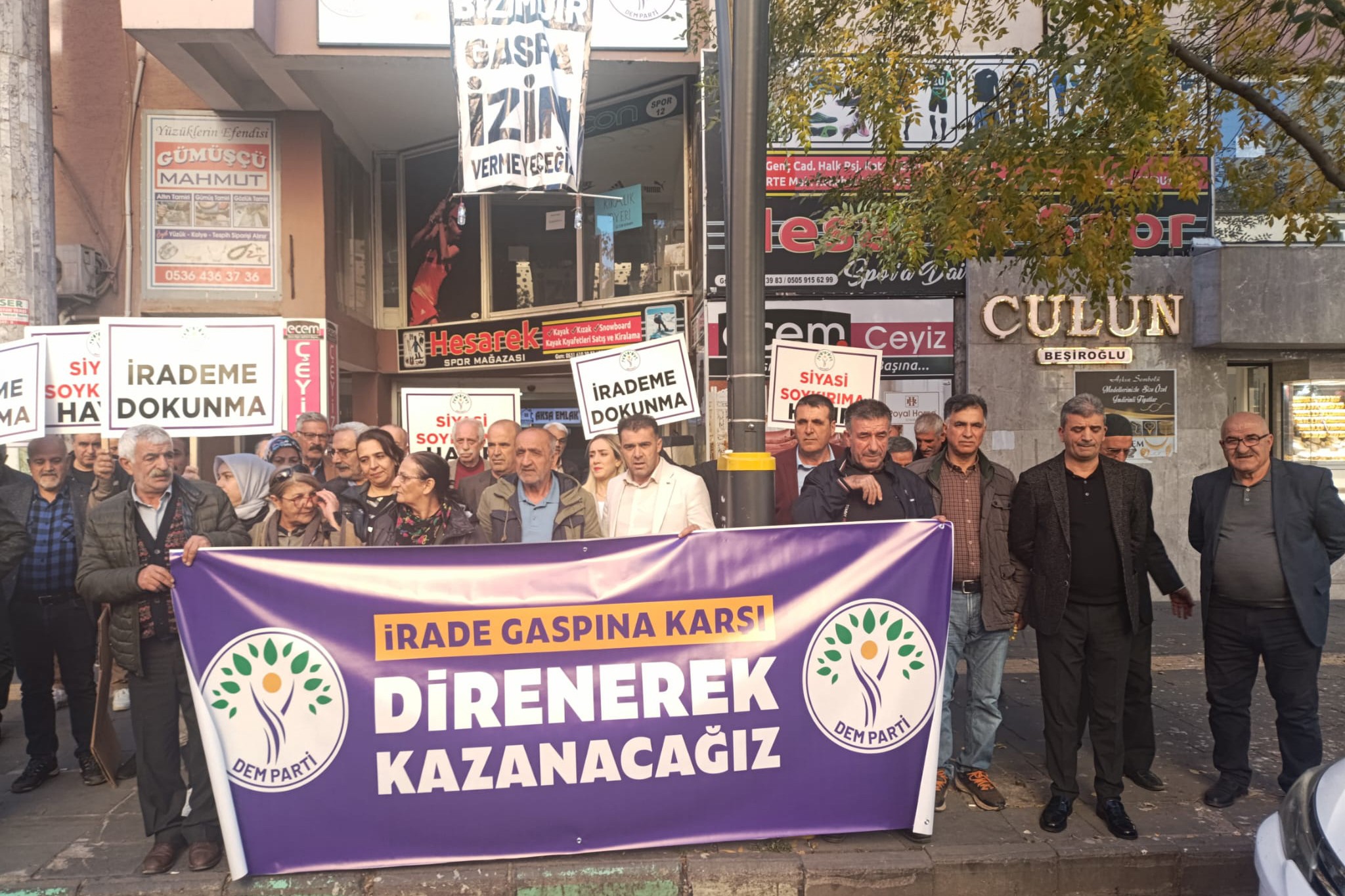 Bingöl kayyım protesto 