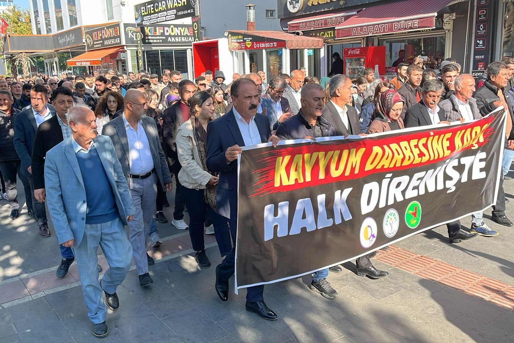 Batman'da kayyım protestosu