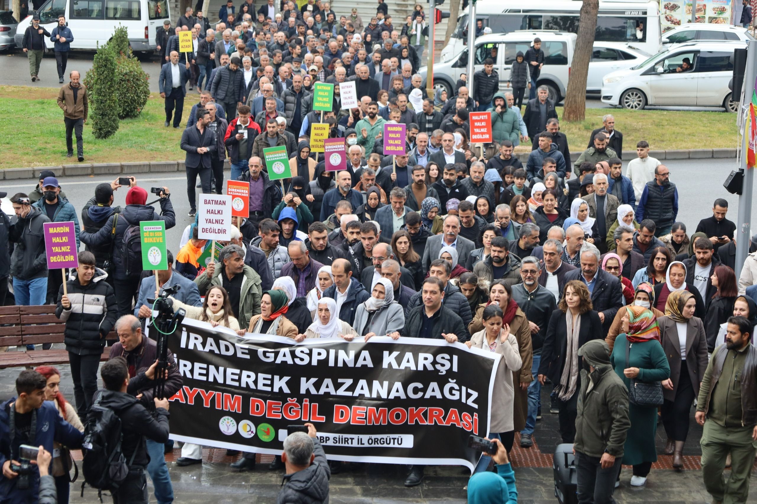 Batman'da kayyım protestosu