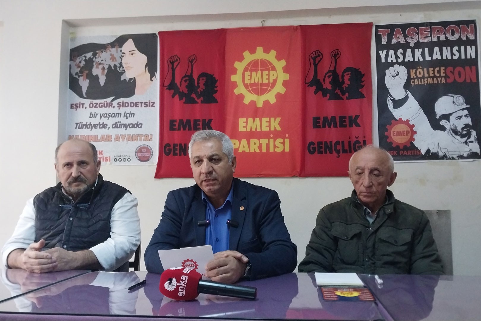 EMEP Genel Başkanı Seyit Aslan Samsun'da.