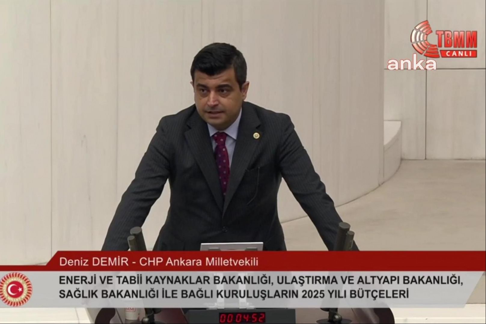 CHP'li Demir: AKP için enerji demek para demek, kaynak demek özetle rant demektir