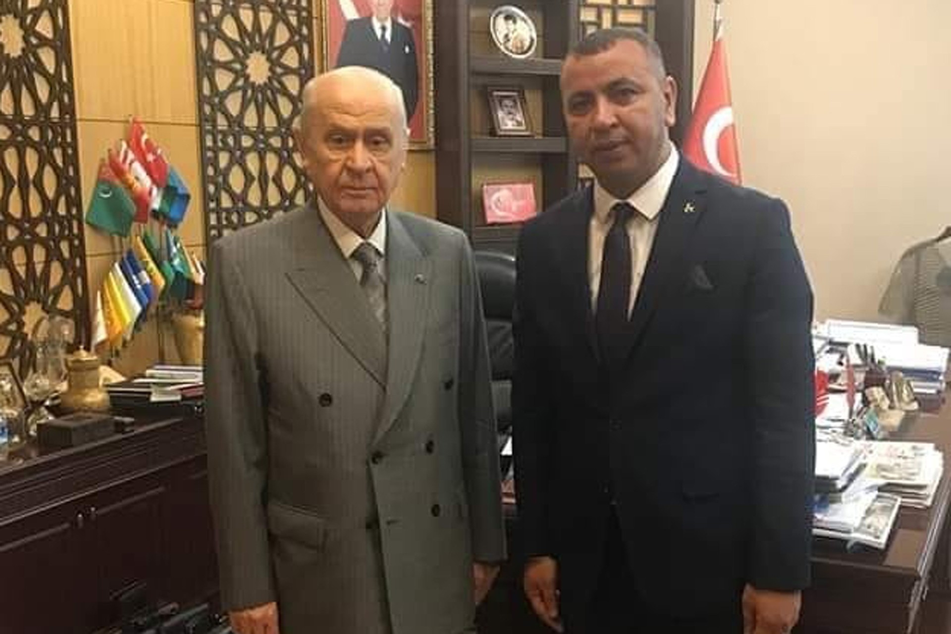 Mustafa Demir ve Devlet Bahçeli 