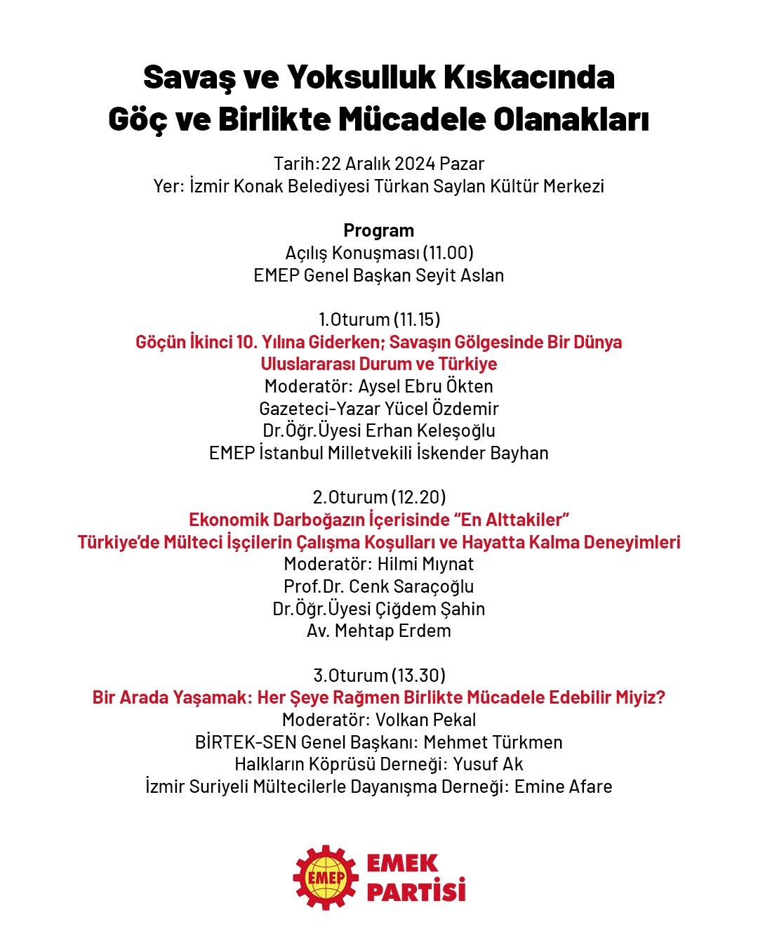 Savaş ve yoksulluk kıskacında göç ve birlikte mücadele olanakları