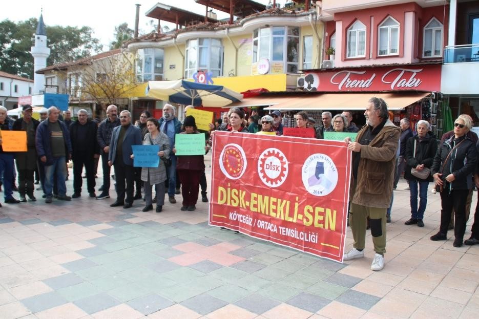 DİSK Emekli Sen Köyceğiz Temsilciliği emekli aylıkları ile ilgili açıklaması