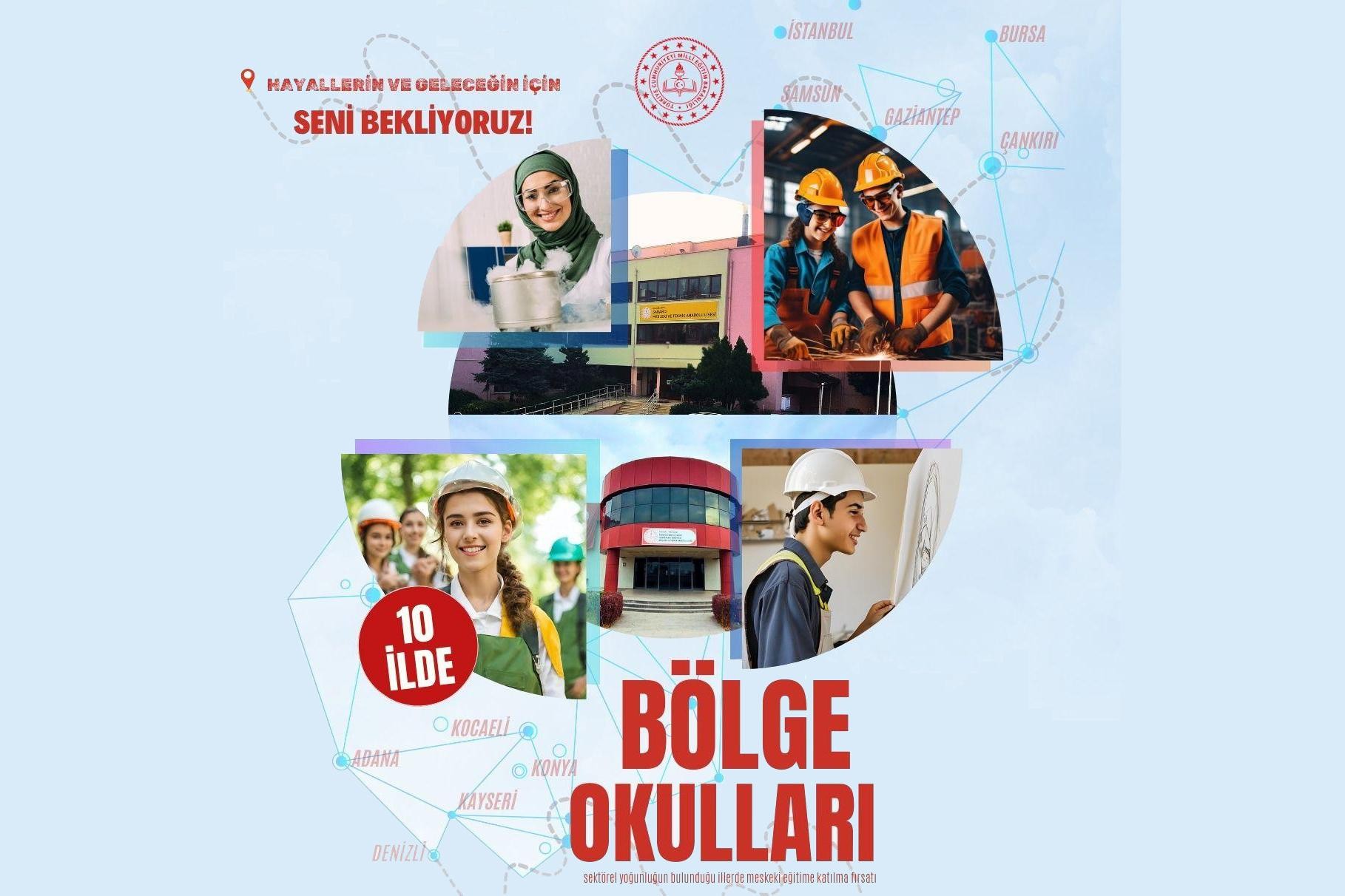 MEB'in bölge okulları reklamı