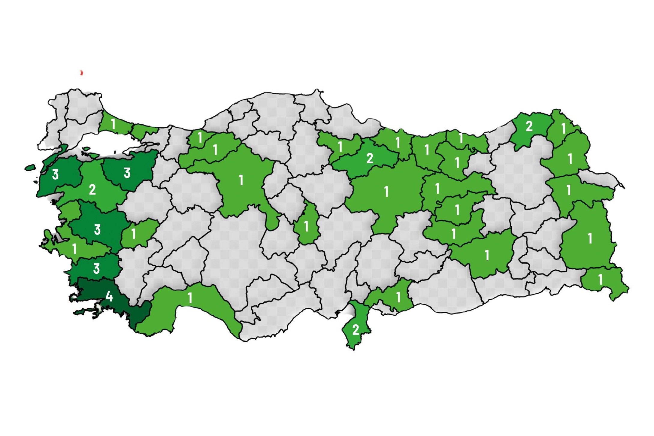 Türkiye maden direnişleri haritası